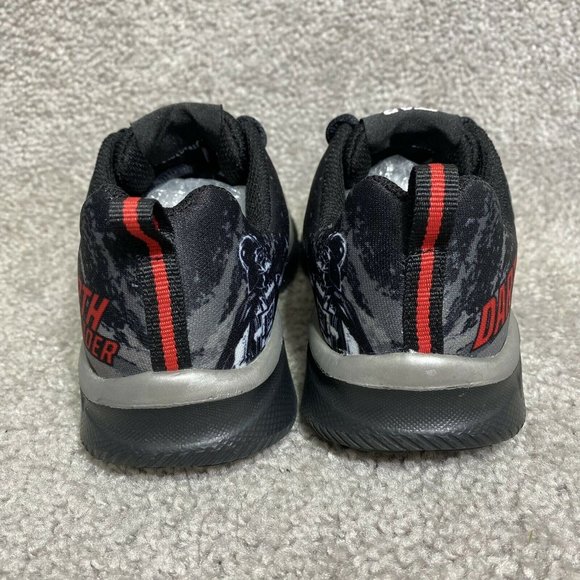 SKECHERS Youth EQUALIZER-MEGASONIC BLACK/RED STAR WARS 97020L Youth Size 12 - Picture 7 of 9